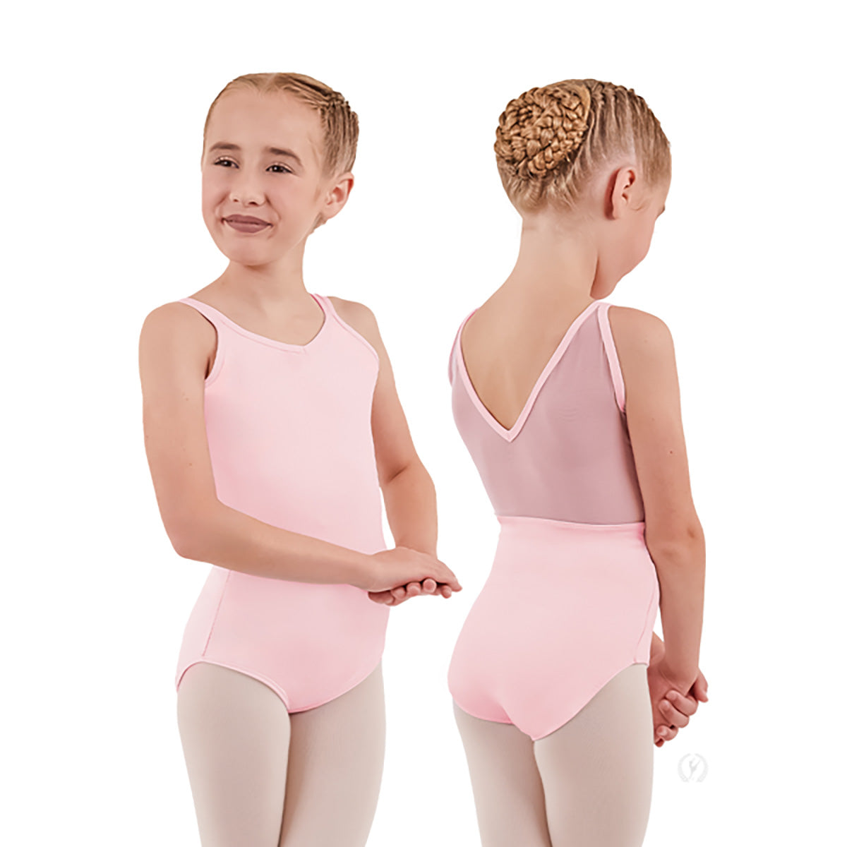 41451C- Eurotard Girls Silhouette Mesh Double Strap Leotard