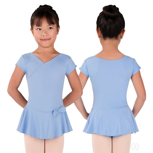4440- Eurotard Girls Petite Pirouette Mock Wrap Dress
