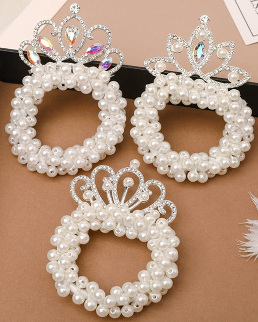 Beaded Crown Ponytail