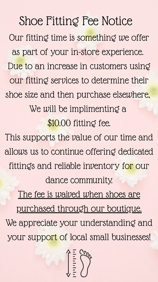 Shoe Fitting Fee